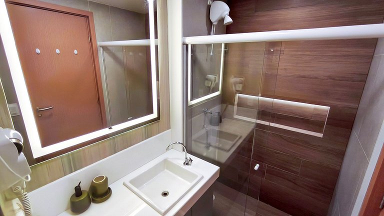 Studio no Carneiros Atlântico | Pé na areia (D018)