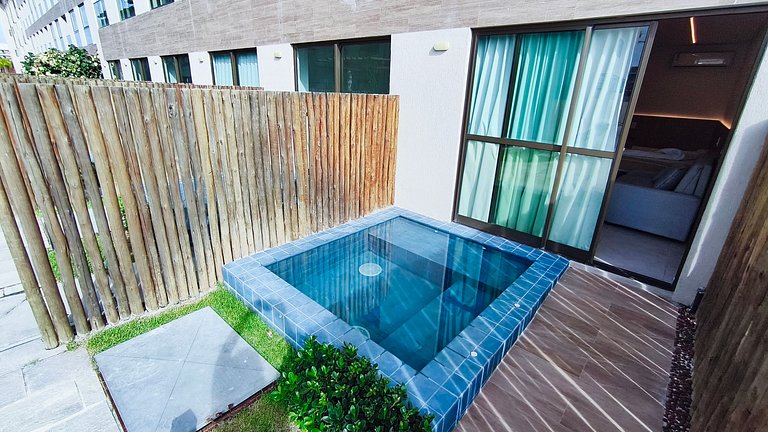 Carneiros | Studio Térreo c/ Piscina | Max (X03-3)
