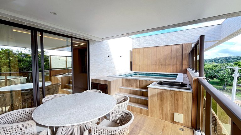 Carneiros | Duplex 03 QT | Piscina | Amura (C03-4)