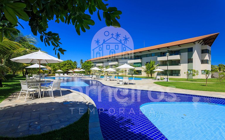 Carneiros | Bangalô c/ Piscina e Secretária (A6)
