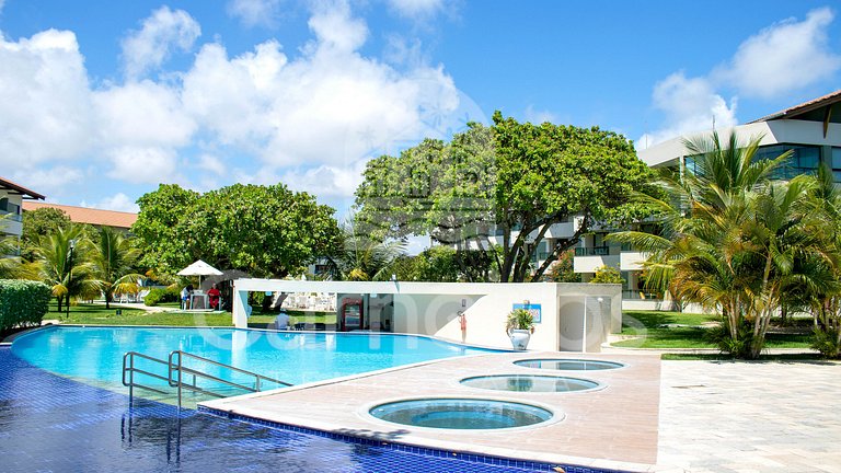Carneiros | Bangalô c/ Piscina e Secretária (A6)
