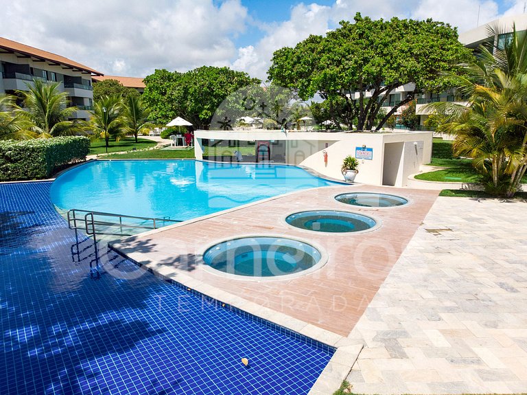 Carneiros | Bangalô c/ Piscina e Secretária (A6)