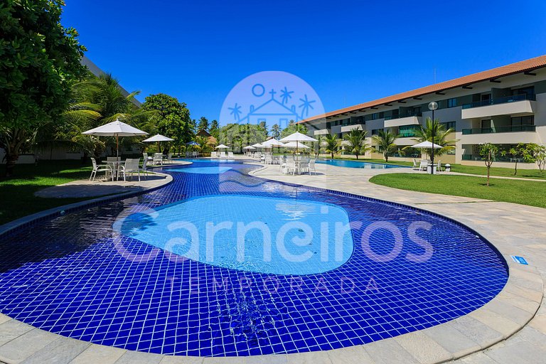 Carneiros | Bangalô c/ Piscina e Secretária (A6)
