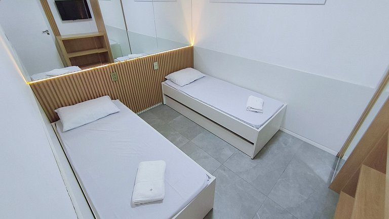 Apto 2Q | Resort e Piscina | CBR (A07-1)