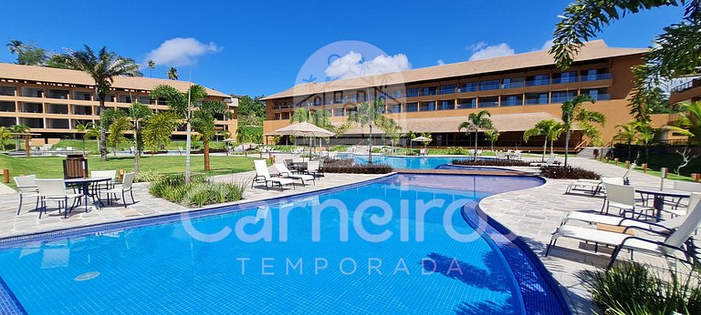 Flat 2 Quartos no Eco Resort Praia dos Carneiros (B14-2)