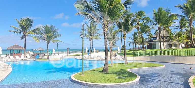 Flat 2 Quartos no Beach Class Muro Alto (B103)