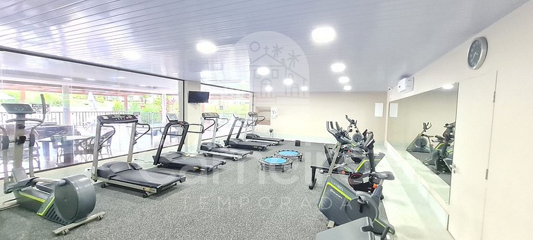Flat 2 Quartos no Beach Class Muro Alto (B103)
