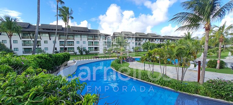 Flat 2 Quartos no Beach Class Muro Alto (B206)