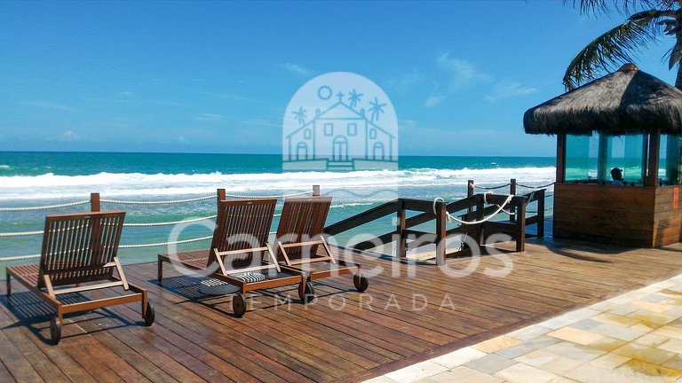 Flat 2 Quartos no Beach Class Muro Alto (B204)