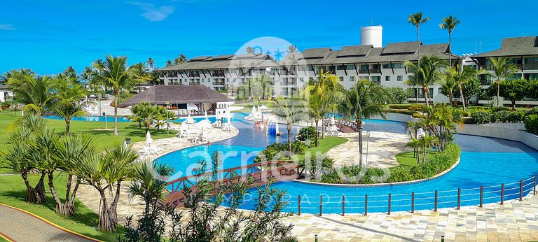 Flat 2 Quartos no Beach Class Muro Alto (B103)