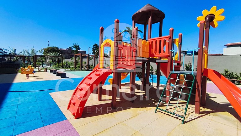Studio em Resort | Vista Piscina (A06-3)