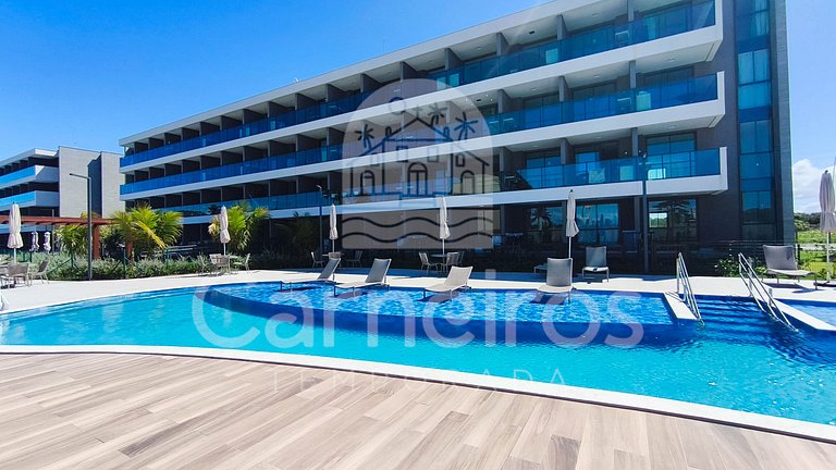 Studio em Resort | Vista Piscina (A06-3)
