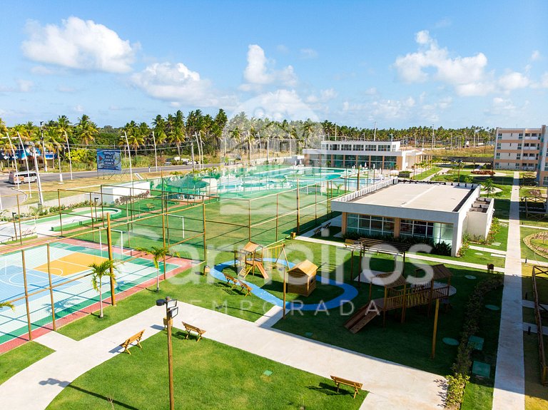 Flat 1 Quarto no Muro Alto Clube (MAC D13-B)