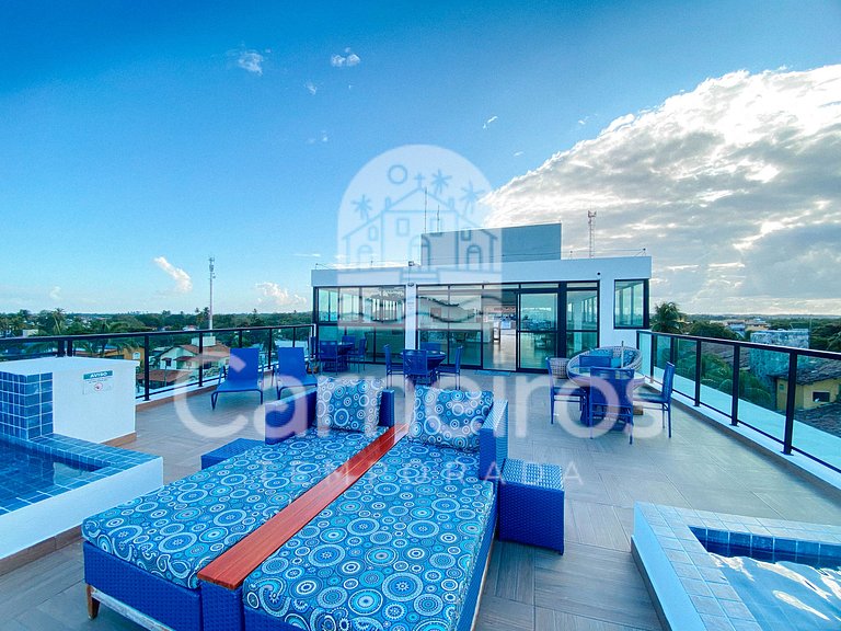 Maraca Beach Residence II - Flat com varanda (C15)