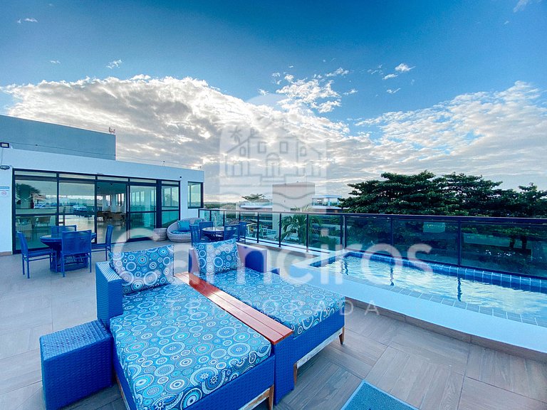 Maraca Beach Residence II - Flat com varanda (C15)