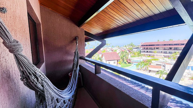 Beira-Mar | Vista Piscina | Flat Oka Beach (D05-5)