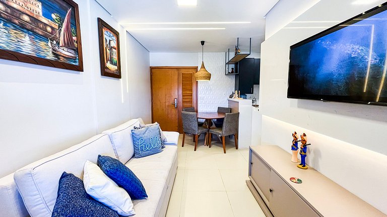 Beira-Mar | Vista Piscina | Flat Oka Beach (D05-5)