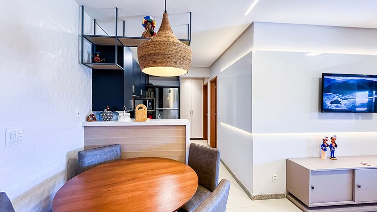 Beira-Mar | Vista Piscina | Flat Oka Beach (D05-5)