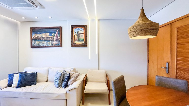 Beira-Mar | Vista Piscina | Flat Oka Beach (D05-5)