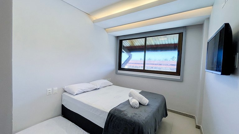 Beira-Mar | Vista Piscina | Flat Oka Beach (D05-5)