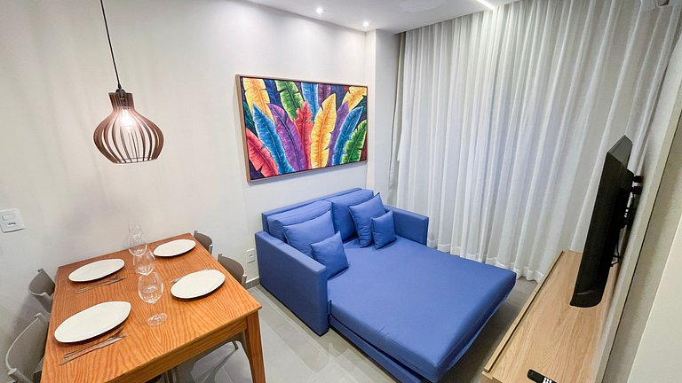 Conforto em Carneiros | Flat Família (X05-A)