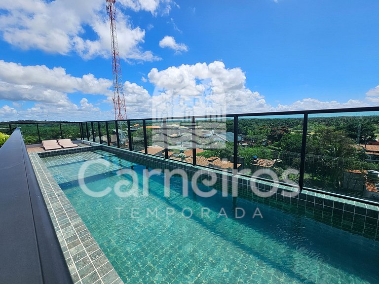 Mahrak Villa Maracaípe | Rooftop com Piscina e Vista para o