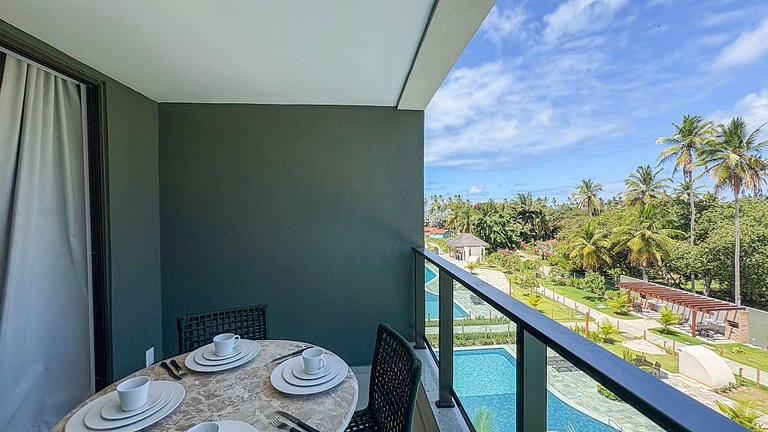 Studio em Resort | Vista Piscina (C09-3 GBR)
