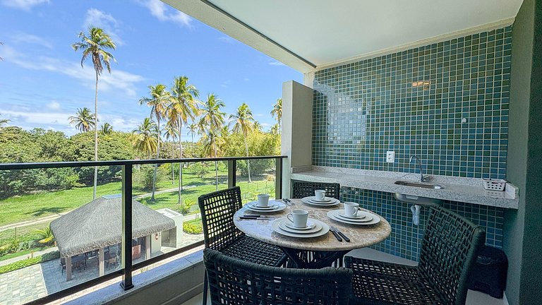 Studio em Resort | Vista Piscina (C09-3 GBR)