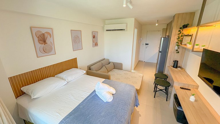 Studio em Resort | Vista Piscina (C09-3 GBR)