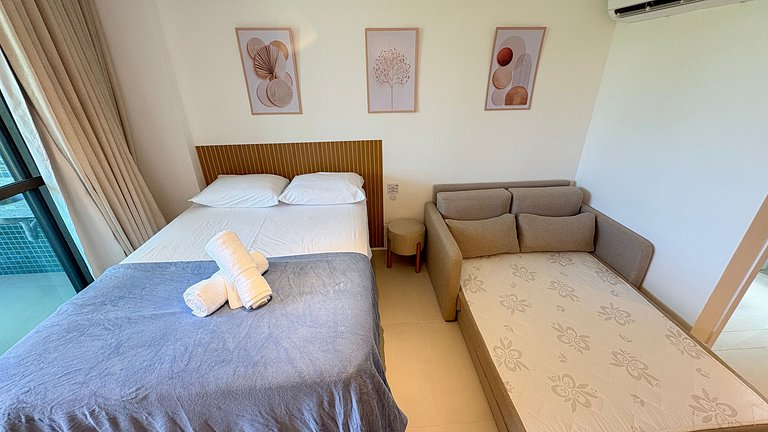 Studio em Resort | Vista Piscina (C09-3 GBR)