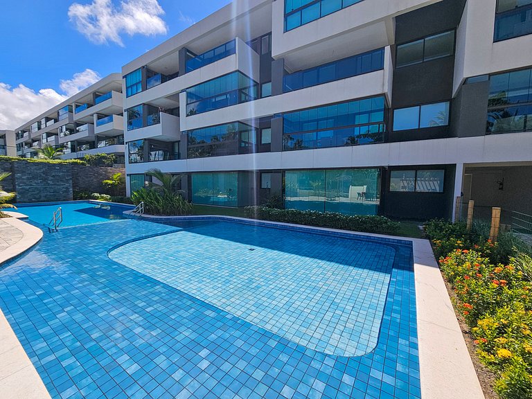 Flat 1QT | Resort com Vista para Piscina (X8-2)