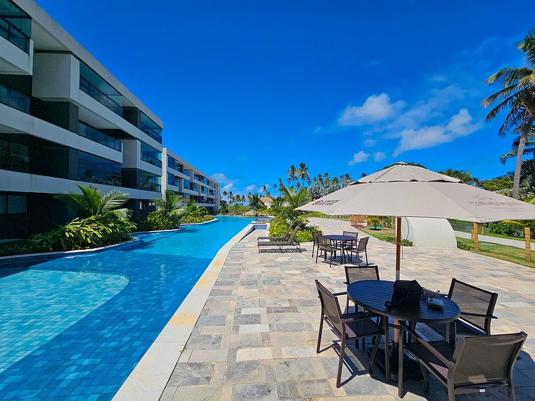 Flat 1QT | Resort com Vista para Piscina (X8-2)