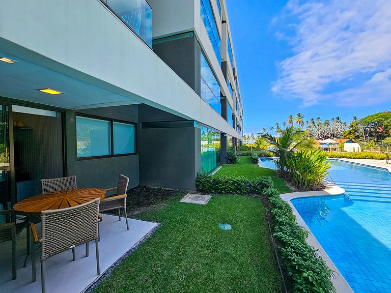 Flat 1QT | Resort com Vista para Piscina (X8-2)