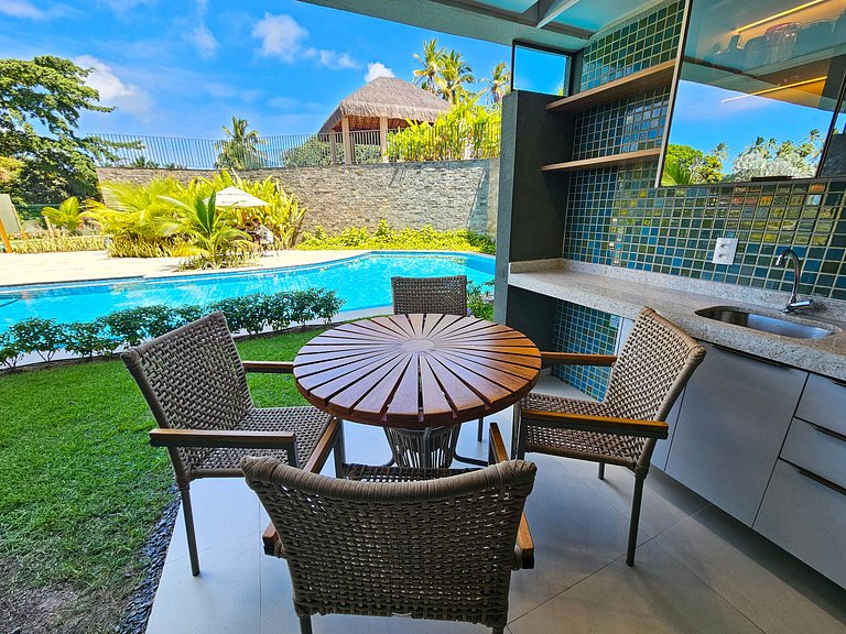 Flat 1QT | Resort com Vista para Piscina (X8-2)