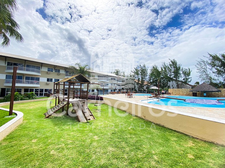 Marupiara | Apt com Varanda e Vista para o Jardim