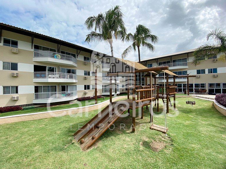 Marupiara | Apt com Varanda e Vista para o Jardim