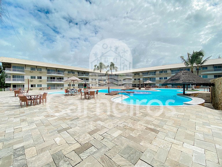 Marupiara | Apt com Varanda e Vista para o Jardim