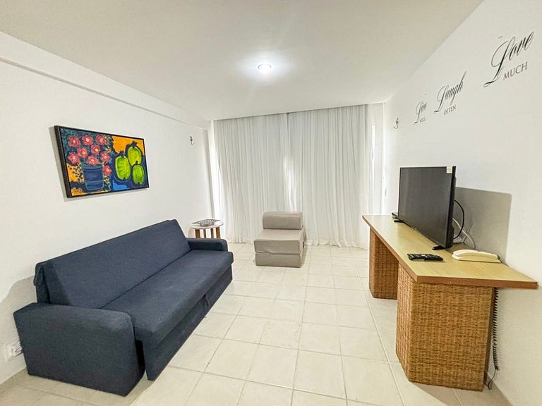 Marupiara | Apt com Varanda e Vista para o Jardim