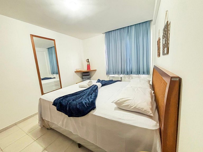 Marupiara | Apt com Varanda e Vista para o Jardim