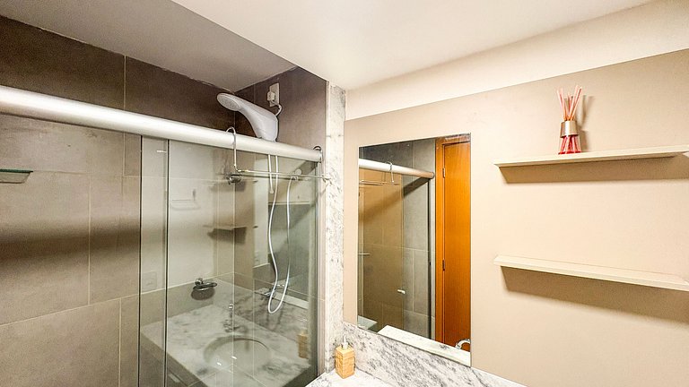 Carneiros | Vista piscina Flat Completo (D316)