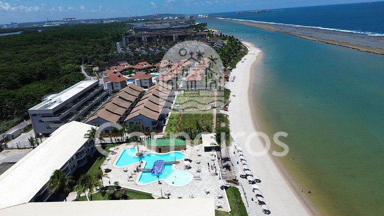 Marupiara | Apt com Varanda e Vista para o Jardim
