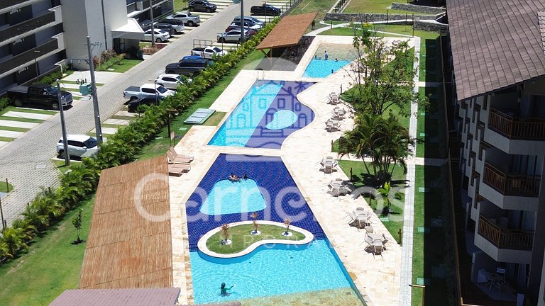 Carneiros | Flat com Vista Piscina (D308)
