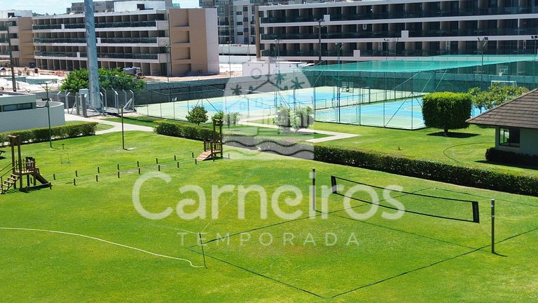 Carneiros | 1 QT Vista Piscina | Beira-Mar (B09-E)