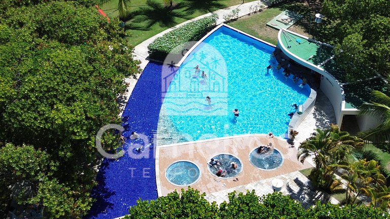 Carneiros | Bangalô c/ Piscina e Secretária (A6)