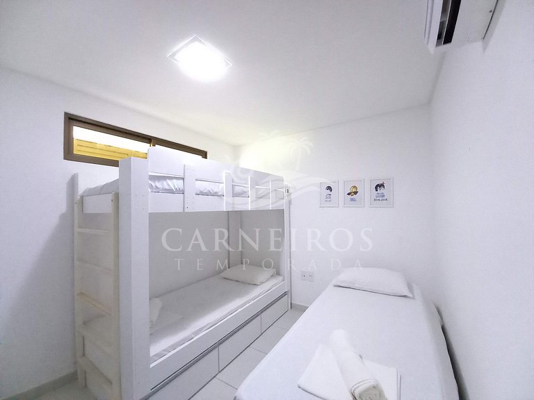 Flat 02 Quartos - Carneiros Beach Resort (A08-3)