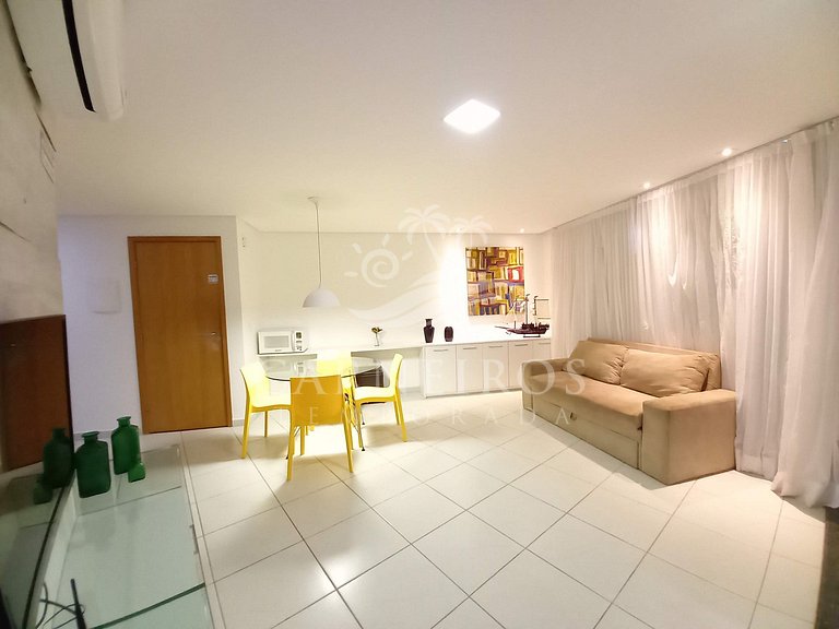 Flat 1 Quarto no Carneiros Beach Resort (A01-4)